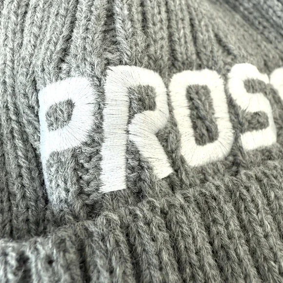 Popular Polish Brand PROSTO - Gray Knit Beanie - Picture 4 of 6